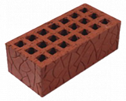 Рядовой пустотелый кирпич утолщенный с плотностью 1.4