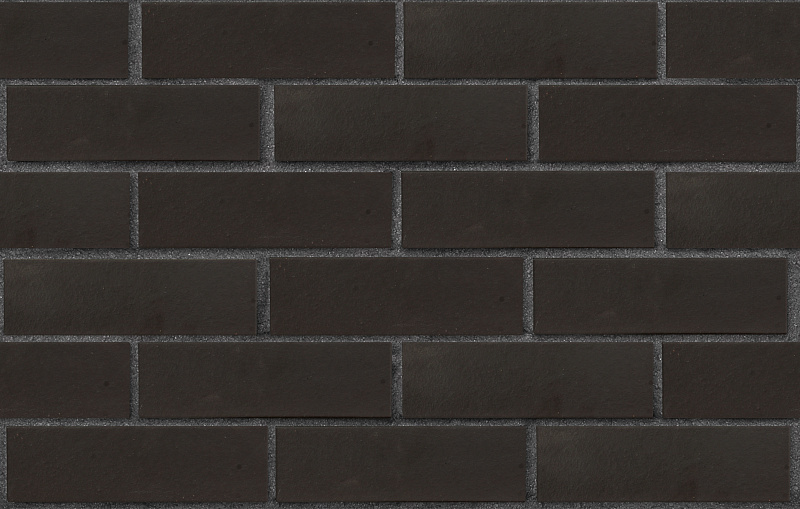 Клинкер фасадный черный Рейкьявик матовый